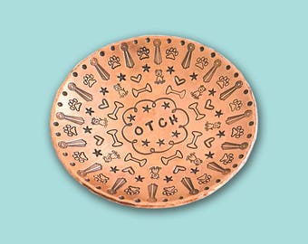 OTCH Hand Stamped Copper Ring Dish