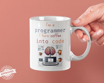 Coffee to Code Mug,Funny Meme Mug,Programmer Coder,Coffee Mug,Birthday Gift,For Him,Funny Saying,Funny Gift,Coffee Cup,Gift For Her,Pressent