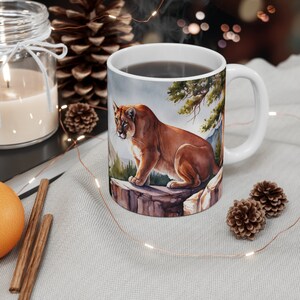 Mountain Lion in the Rocky Mountains, Mountain Lion, Mountain Lion Mug,