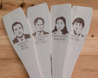 The Office Collector's Wooden Spoon - Custom Engraved Kitchenware, Unique Gift for Sitcom Lovers