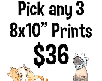 Any THREE 8x10" prints - save 20%