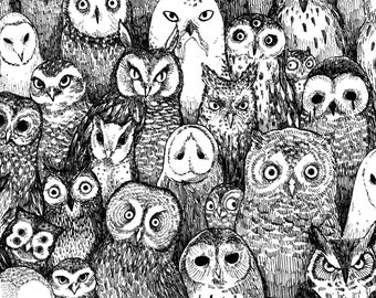 The Owls Are Not What they Seem - 8x10" Twin Peaks Owl Print