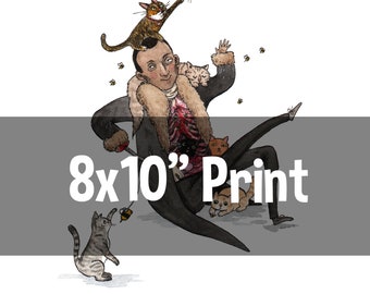 Kittyman - 8x10" Candyman with Cats Horror Print