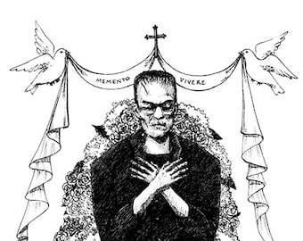 Memento Vivere - Frankenstein's Monster - 8x10" Print