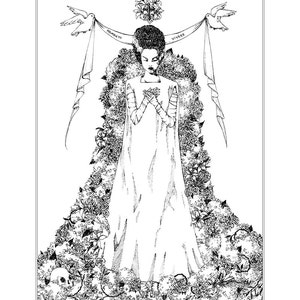 Memento Vivere -Bride of Frankenstein - 8x10&quot; Print
