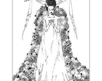 Memento Vivere -Bride of Frankenstein - 8x10" Print