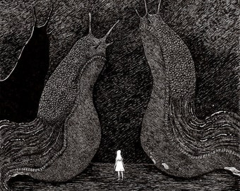 Sentinels - 8 x 10" naaktslakkenprint