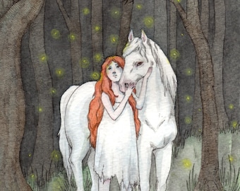 Deep in the Forest We Encountered the Ghosts of Stars - 5x7" Print