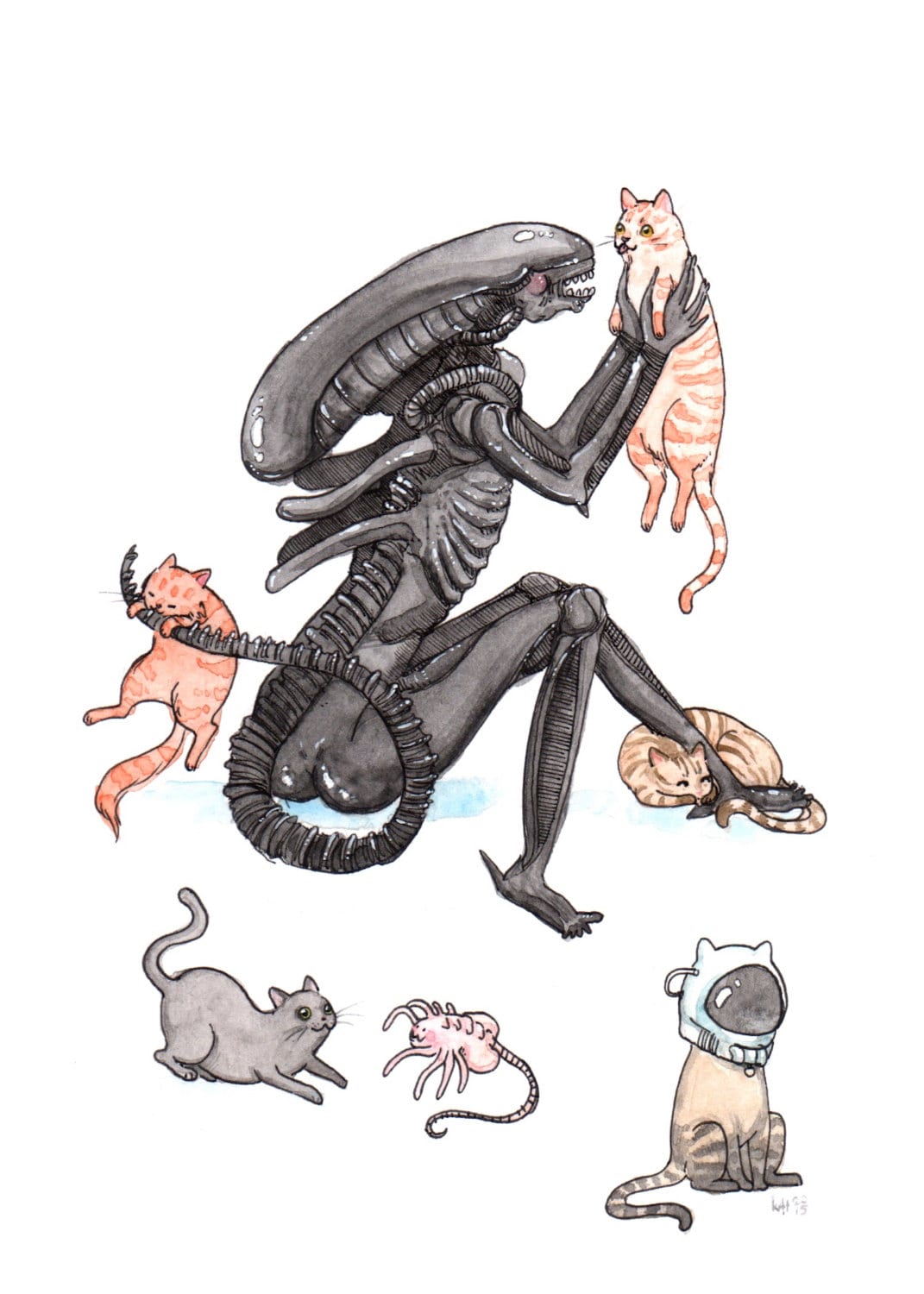 Extra-purrestrial - 5x7