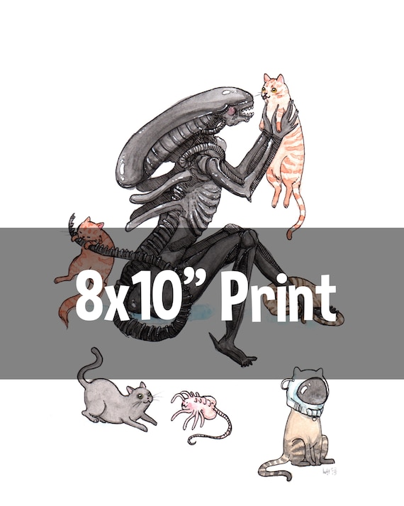 Extra-purrestrial - 8x10