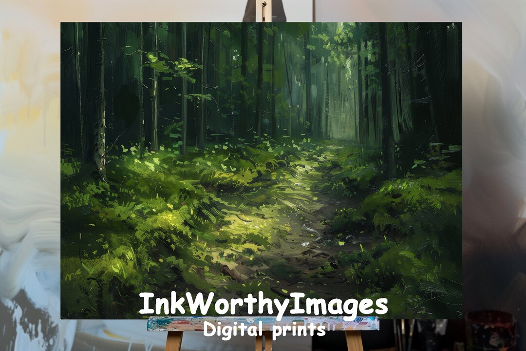 Enchanted Forest Path | Serene Woodland Trail | Green Nature Landscape ...