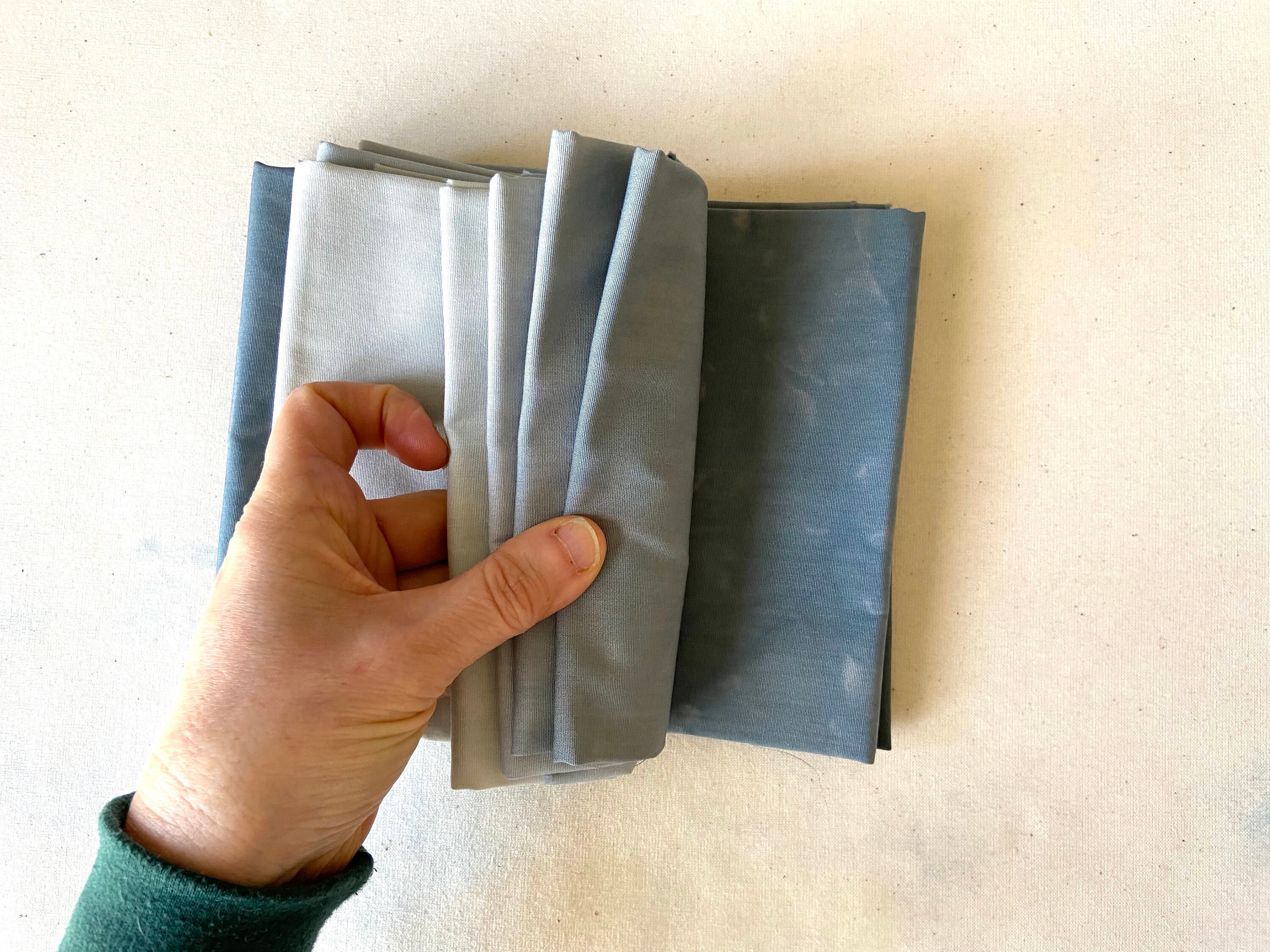 Hand Dyed Gradient Bundle in Shades of Pewter | Etsy