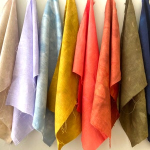 Hand Dyed Linen Yardage