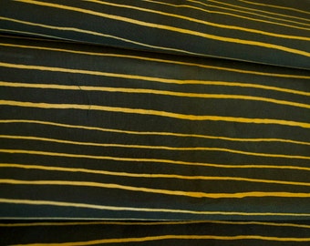 Skinny Stripes hand Dyed and Patterned Fabric