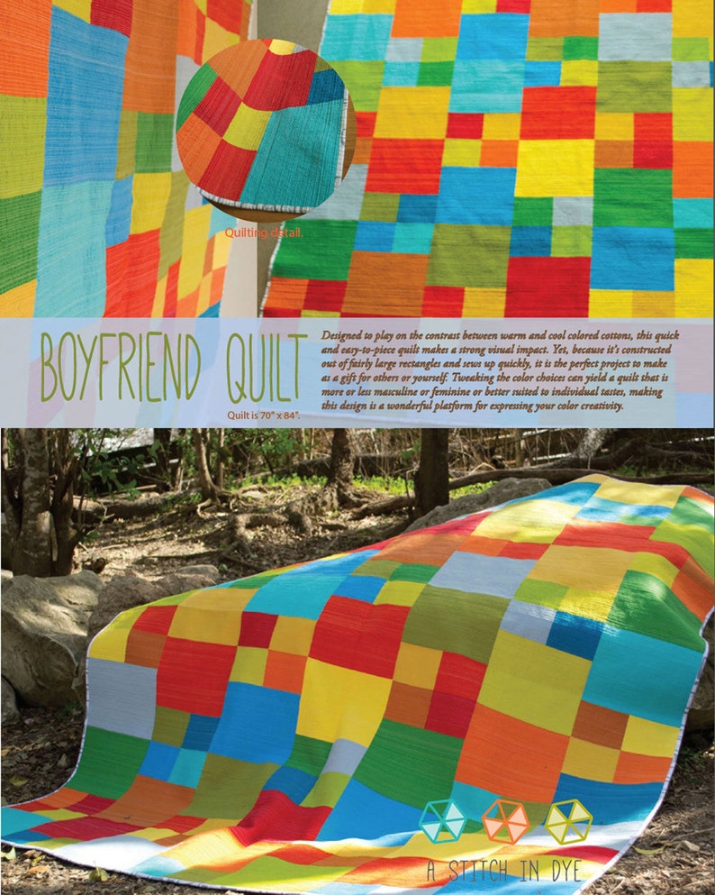 Boyfriend Quilt Sewing Pattern image 1