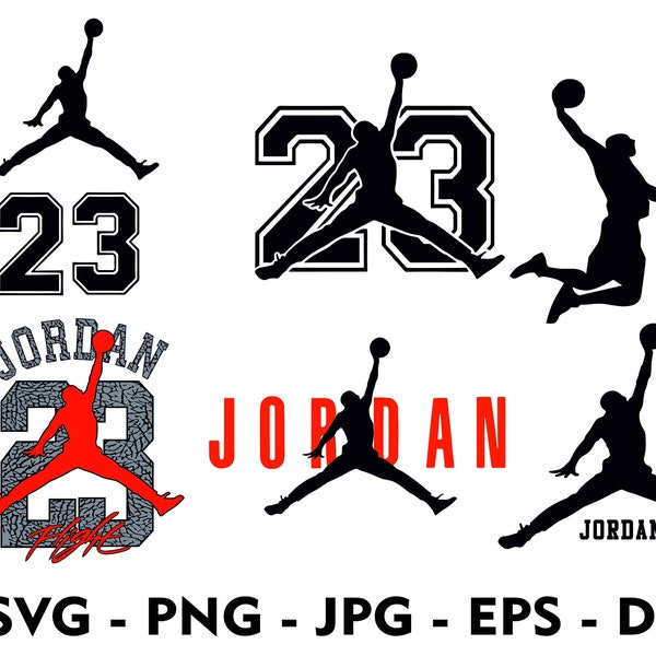 MJ Logo Black / Instant Download / Print Cut Template / High Quality / PNG / SVG
