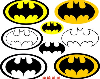 Batman SVG, bundel gelaagde SVG, dinosaurus PNG clip art en printables voor t-shirts, gelaagde en downloadbestanden voor cricut