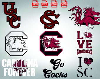 South-Carolina svg, n-c-aa team, College Football, College basketball clip art available for instant download !!!