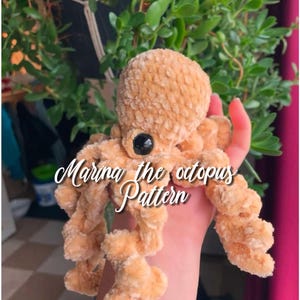 Marina the octopus, crochet pattern/PDF pattern / digital pattern