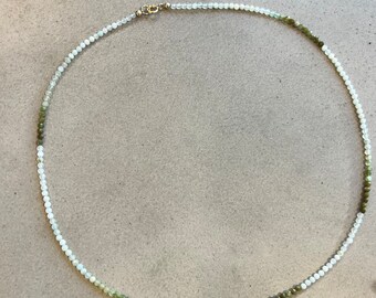 natuurlijke Peruaanse opaal edelsteen choker ketting