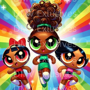 Black Powerpuff Girls - FanArt