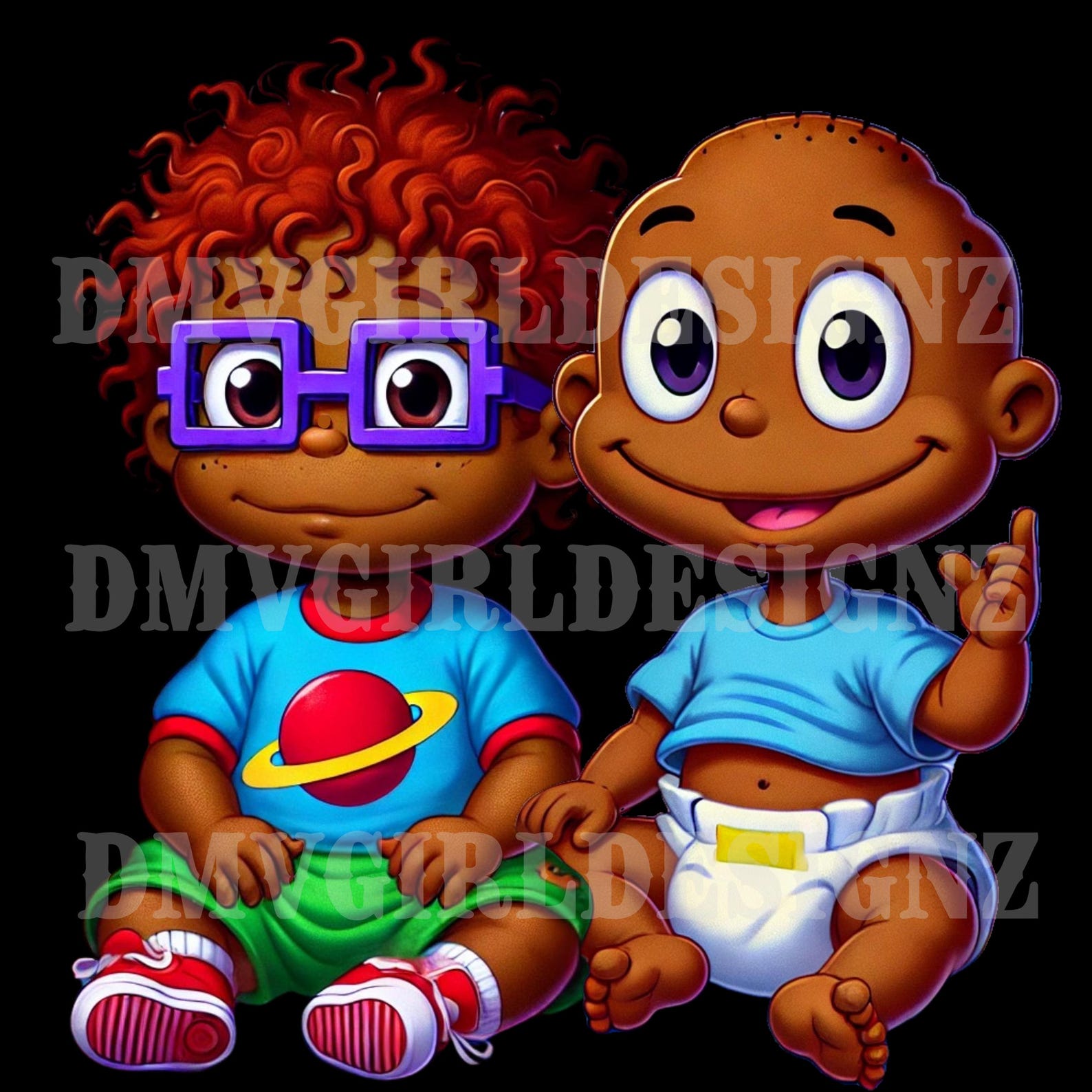 African American Rugrats Fan Art (digital Download) - Etsy