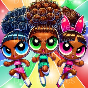 Black Powerpuff Girls - FanArt