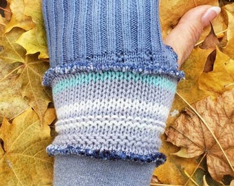 Texting gloves by Jaxhatsmontana - Jax hats - fingerless gloves - gloves - mittens - repurposed sweater arm warmers - upcycled armwarmers #7