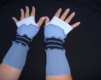 Texting gloves by Jaxhatsmontana - Jax hats - fingerless gloves - gloves - mittens - repurposed sweater arm warmers - upcycled armwarmers -