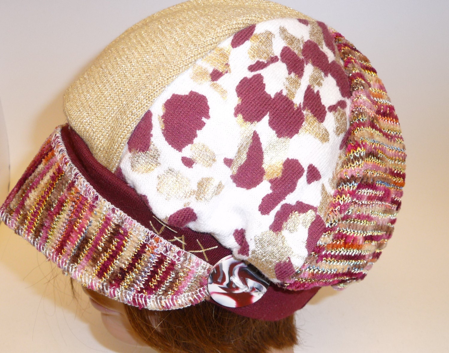 Medium Large Adult Jax Hat Burgundy and 