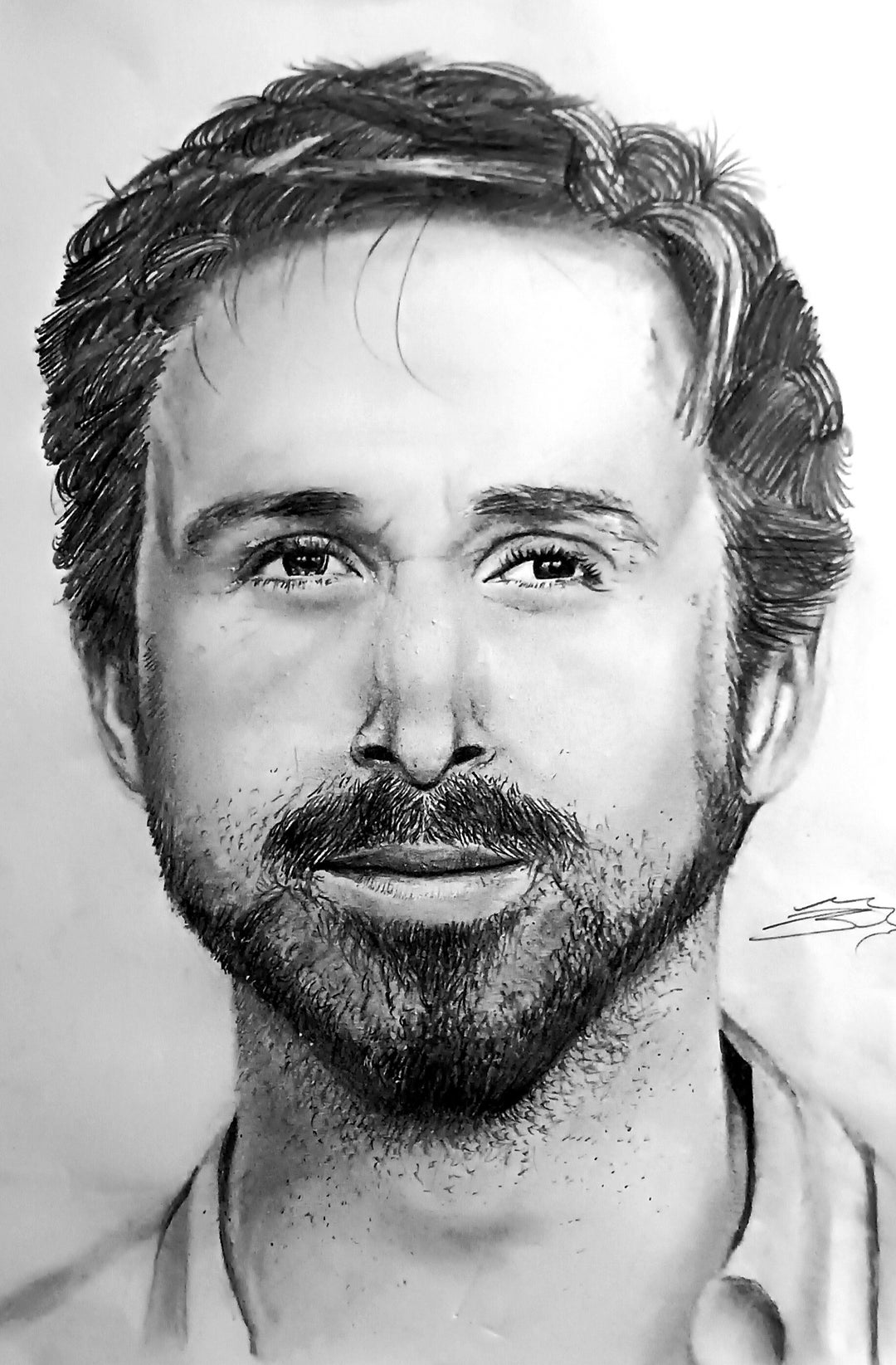 Ryan Gosling Pencil Drawing A3 Paper Etsy Ryan Gosling Pencil Drawing A3 Paper Etsy