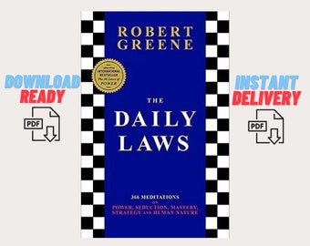 Las Leyes Diarias 366 Meditaciones sobre el poder, el dominio, la estrategia y la naturaleza humana Robert Greene / PDF Descarga digital