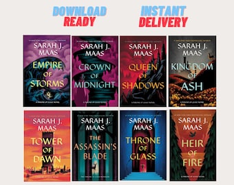 A Throne Of Glass Series Collection by Sarah J. Maas: 8-Volumes |  PDF Digital Download