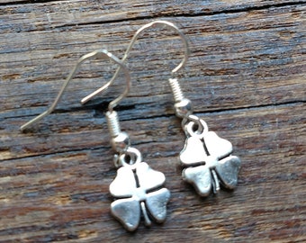 Dangle Earrings - Four Leaf Clover