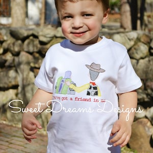 Astronaut & Cowboy Buddies Shirt - You've got a friend in me Shirt For Boys - Boy birthday tee Shirt