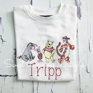 Pooh and Friends Shirt Winnie the Pooh Shirt For Boys Boy Pooh Bear tee Shirt image 1
