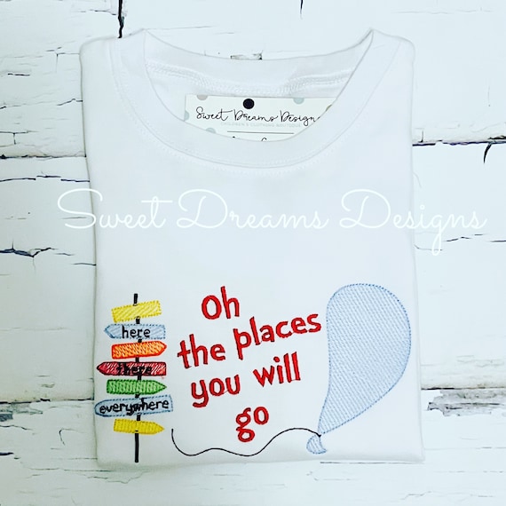 Oh the Places Youll Go Shirt Dr. Shirt for Boys Boys | Etsy