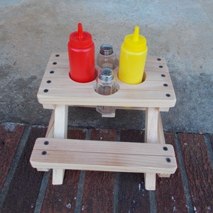 Picnic Table Condiment Holder