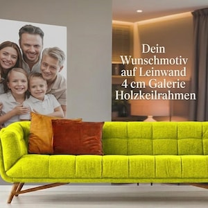 4 cm gallery-style stretcher frame – personalized photo on canvas | Your own image as a high-quality canvas print | Free data check