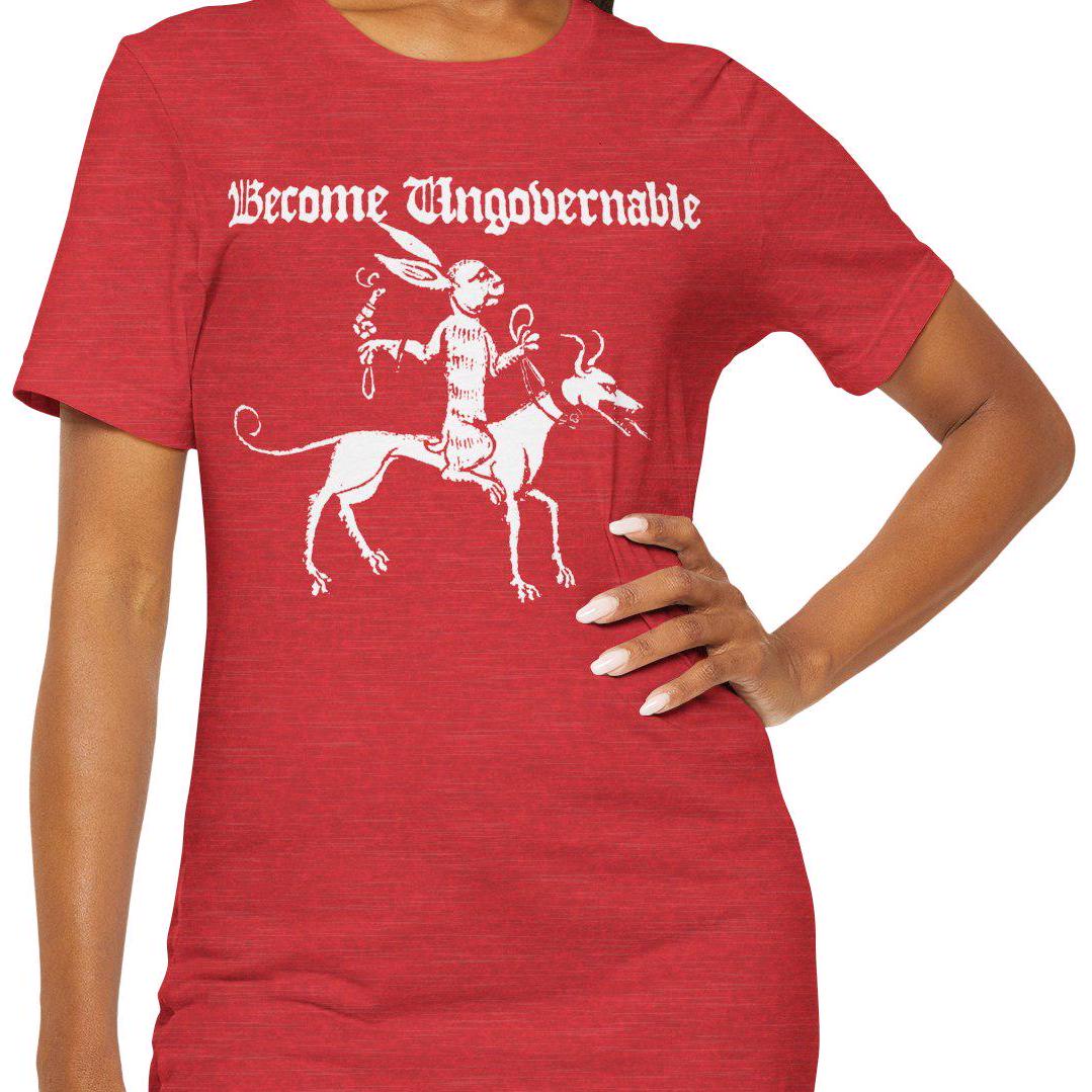 Anarchist Rabbit Medieval Rabbit, Dog and Snail, Become Ungovernable, Witchy, Goth, Punk ...