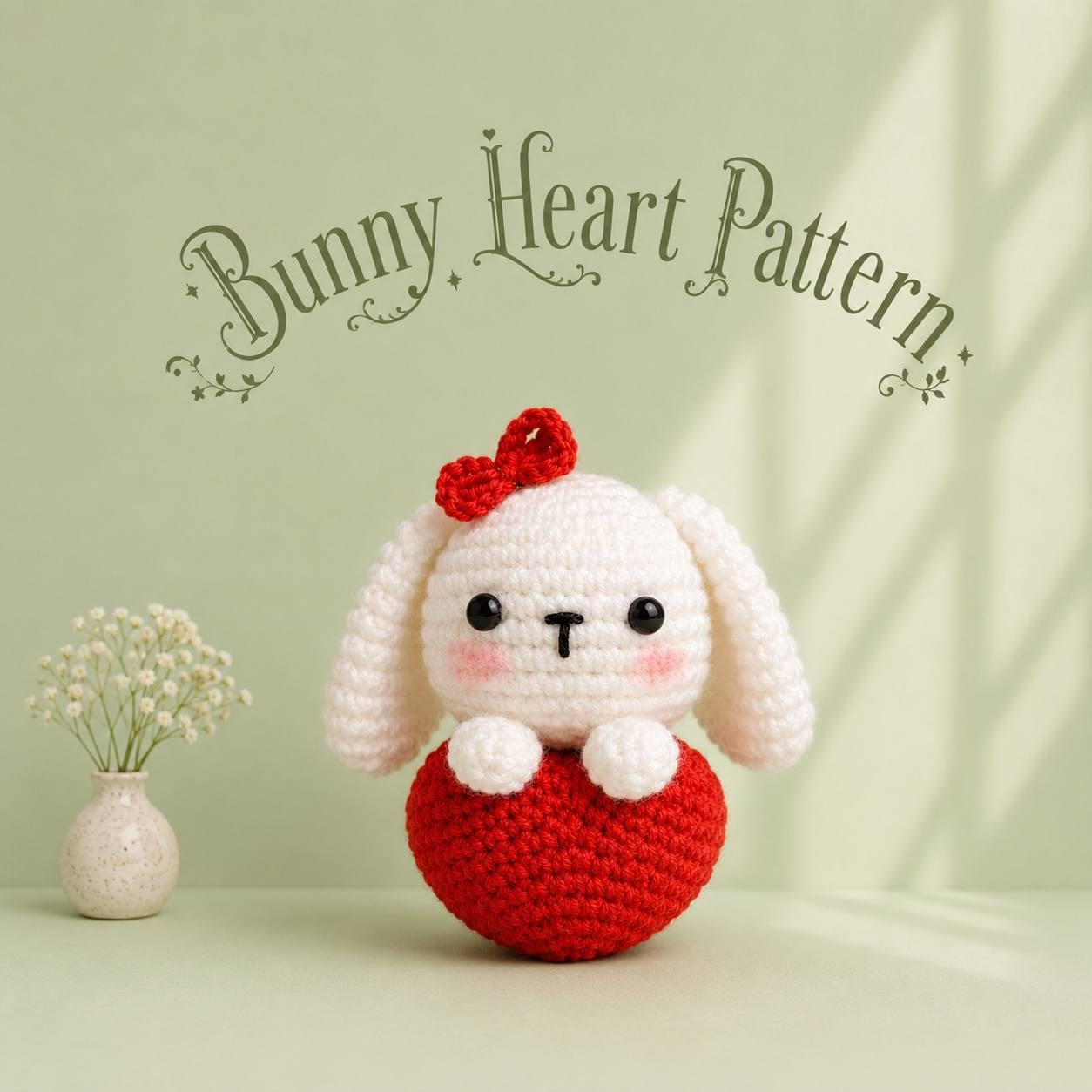 30 Beautiful Crochet Heart Patterns To Make With Love 16 Bunny Heart Plush Crochet Pattern