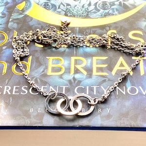 Archesian Amulett Halskette, Crescent City, Bryce Quinlan, Sarah J. Maas inspiriert, Schmuck für Bücherwürmer, Cosplay Schmuck, Fandom Schmuck, handgemacht