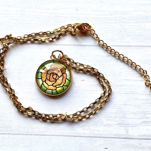 Azriel rose necklace, Sarah J. Maas licensed, fantasy jewelry, cosplay jewelry, fandom jewelry, handmade image 9