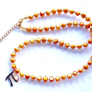 Collar pi, joyas de ciencia, regalo de profesor, regalo para profesor de matemáticas, acero inoxidable relleno de oro, joyería hecha a mano, regalo, PerpetuaFelicitas