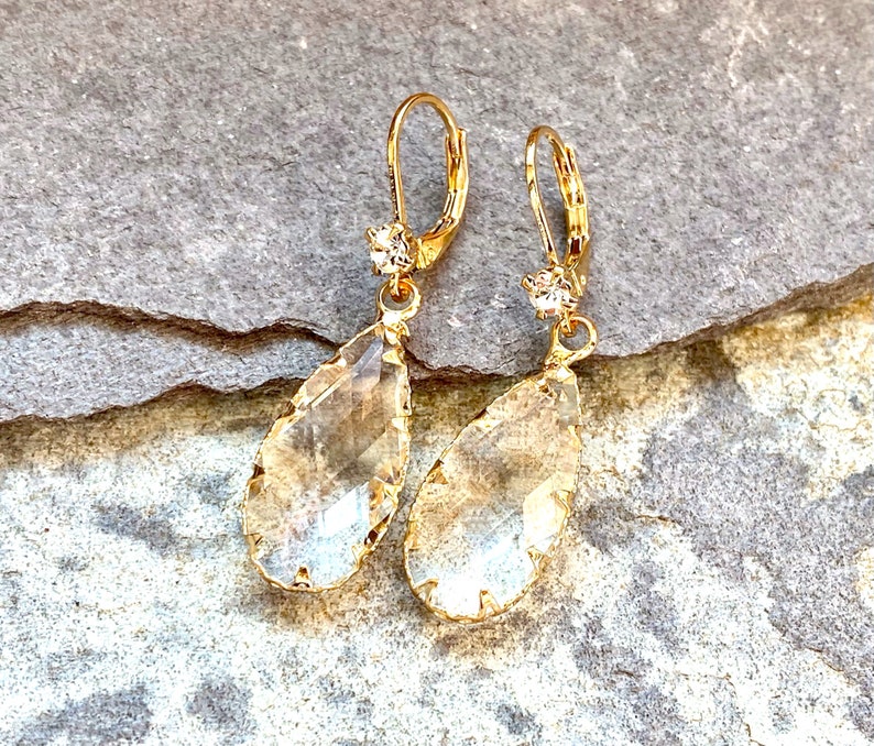 crystal magic gold plated fandom drop earrings dewdrop Earrings handmade elves jewelry zirkon faerie jewelry teardrop cosplay