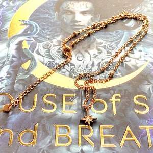 Crescent City necklace, Sky and Breath, Bryce Quinlan, Sarah J. Maas licensed, fantasy jewelry, cosplay jewelry, fandom jewelry, handmade image 9