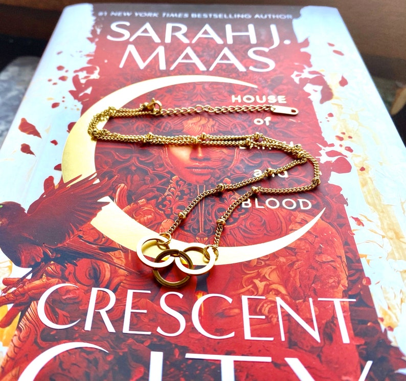 Necklace, Archesian Amulet, Crescent City, Bryce Quinlan, Sarah J. Maas inspired, fantasy jewelry, cosplay jewelry, fandom jewelry, handmade image 1