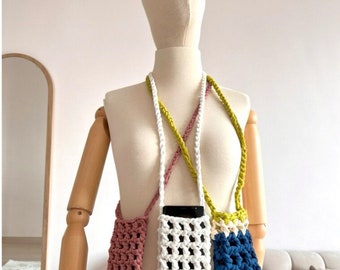 crochet telephone bag. thermos bag. mothers day gift. mini bag. crochet bag. handmade gift