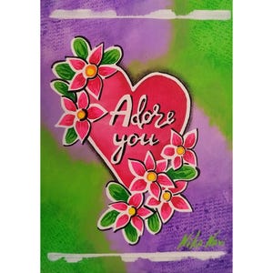 Te adoro Corazón Pintura