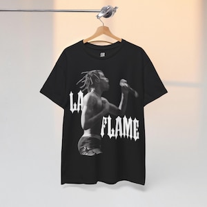 Travis Scott Graphic Tee - Travis Scott T-Shirt - Travis Scott Merch - Vintage Travis Scott Shirt - La Flame T-Shirt - Rapper Graphic Tee